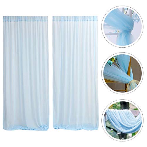 ABOOFAN 2Pcs Cortinas de Pano de Fundo de Casamento Cortinas Não Transparentes Em Arco de Janela Cor