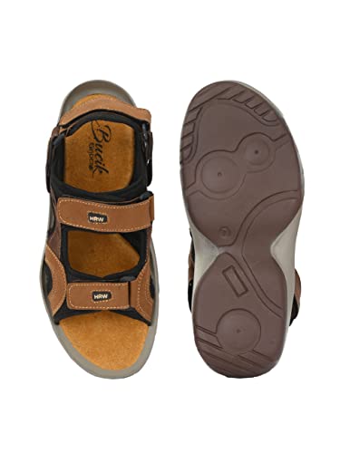Image of BUCIK Casual Sandal for Men (Brown - Size 10) | Lightweight - Comfortable | BCK10052