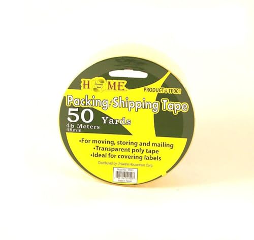 Uniware Clear Packing Tape, 1.9 Inch X 1800 Inch (50 Yard) (36 Pack)