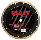 Lackmond Beast Pro Porcelain Saw Blade - 7' Hard Tile Cutting Tool with Thin Kerf Cutting Edge & 5/8' Arbor - BP7