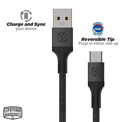 Scosche 10ft USB to Type-C Braided Charging Cable - Space Gray - Image 2