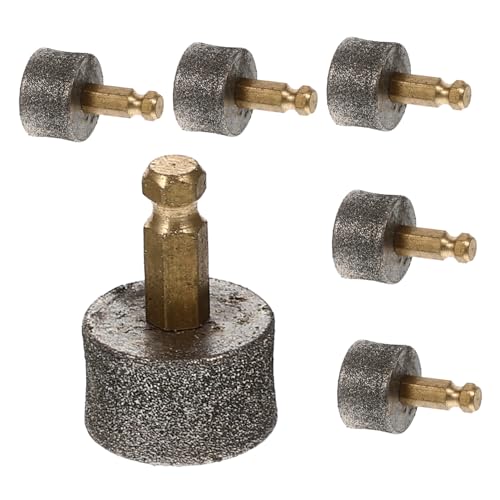 DEARMAMY 6個 ペット用電動爪グラインダー交換ヘッド 高耐久目研削 ペット爪やすり 犬猫対応 爪研磨用ネイルポリッシャーヘッド