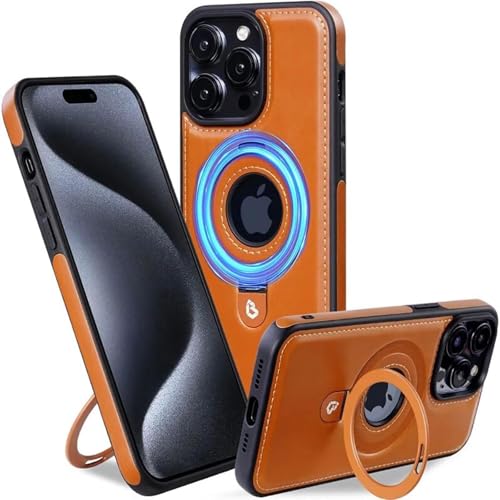 Étui en cuir avec MagSafe iPhone 15 Pro coque de protection contre les chutes