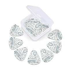 Lot de 12 médiators de guitare rétro Europe Romance Cupidon Blanc pour guitare électrique basse acoustique Cadeau idéal pour les amateurs de guitare acoustique - Les Beatles, Paul McCartney, John Lennon, RIngo Starr, George Harrison Lot de 12 médiators de guitare rétro Europe Romance Cupidon Blanc pour guitare électrique basse acoustique Cadeau idéal pour les amateurs de guitare acoustique – Image 3