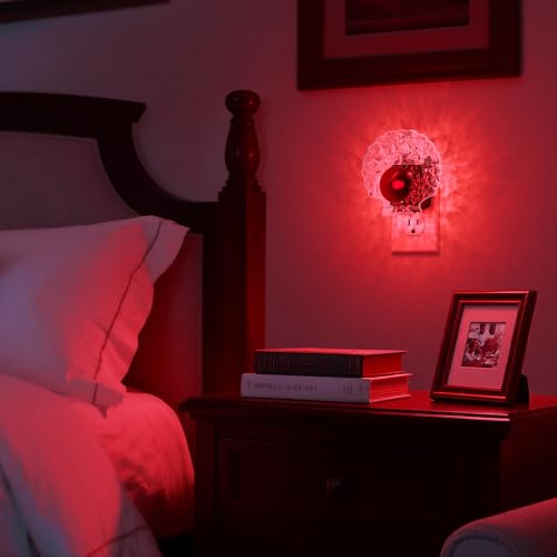 Image of DORESshop LED Night Light [2 Pack], Night Lights Plug into Wall | Dynamic RGB Color Changing Nightlight, Dusk to Dawn Sensor, Nightlight Plug into Wall for Hallway, Stairway, Home Decor