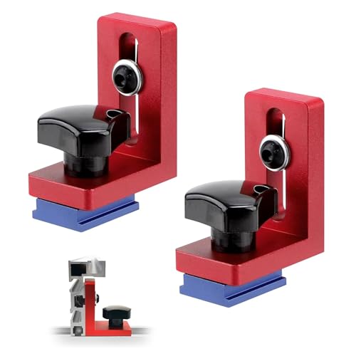 Lcyen 2 Stücke 30 Typ Führungsschiene Stop, Gehrungsschiene, Gehrungsschiene Stop, T-Nuten-Gehrungsschiene Stop, Aluminiumlegierung Rutsche Locator, für die Holzbearbeitungswerkbank, T-Schienen
