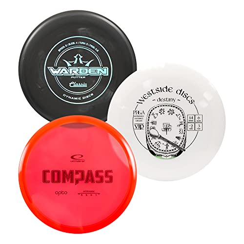 Dynamic Discs | Latitude 64 | Westside Discs | Three Disc Premium Variety Pack | Disc Golf Starter Pack | Frisbee Golf Discs | Disc Golf Putter | Disc Golf Midrange | Disc Golf Driver (3 Pack) #TOP4