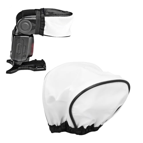 Difusor Flash Bounce, Portátil Leve e Suave Luz Flash Difusor Softbox com revestimento prateado para
