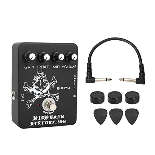 KEYREN Pédale de Guitare électrique, pédale de Dispositif d’effet de Guitare électrique à Distorsion JF-04 à Gain élevé - Les Beatles, Paul McCartney, John Lennon, RIngo Starr, George Harrison KEYREN Pédale de Guitare électrique, pédale de Dispositif d'effet de Guitare électrique à Distorsion JF-04 à Gain élevé