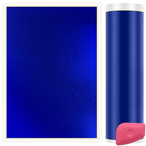 Frddiud Laser Engraving Marking Color Paper, 2 PCS 15.3' x 10.4' Laser Engraving Paper for Fiber Laser Marking and Engraving to on Metal, Ceramics, Glass (Blue)