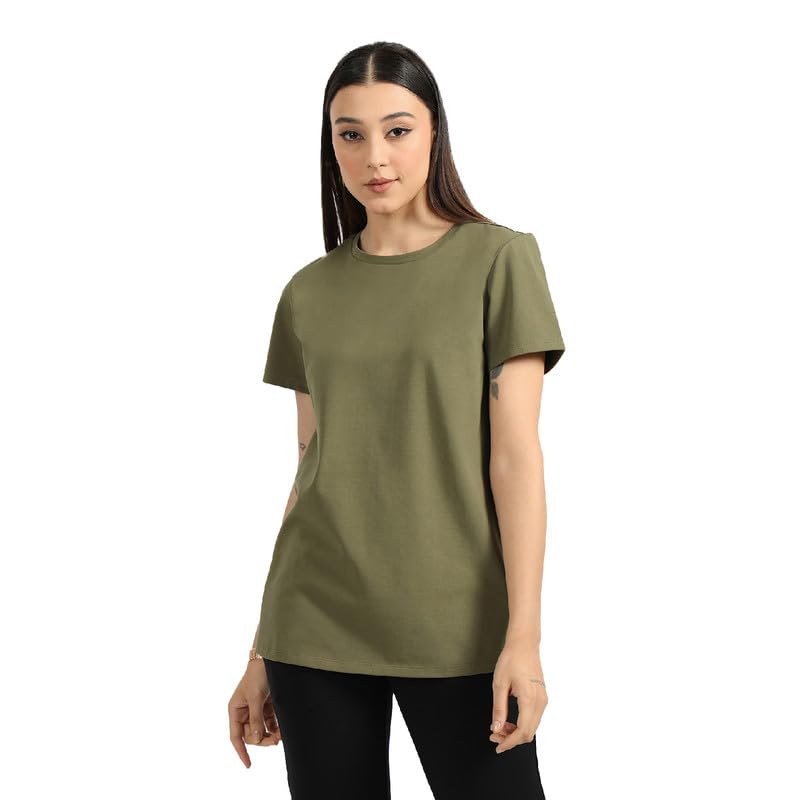 Image of BlissClub Women The Last Tee - Boyfriend tee | Women's t-Shirt | Sleeves | Hip Covering | Cotton Tee
