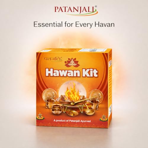 Image of PATANJALI HAWAN KIT (KUND-1 | Stand-1 | Big Plate-2 | LOTA-1 | Diya-1 | Big Spoon-2 | Small Spoon-2 | Small Plate-2 | Glass-2)