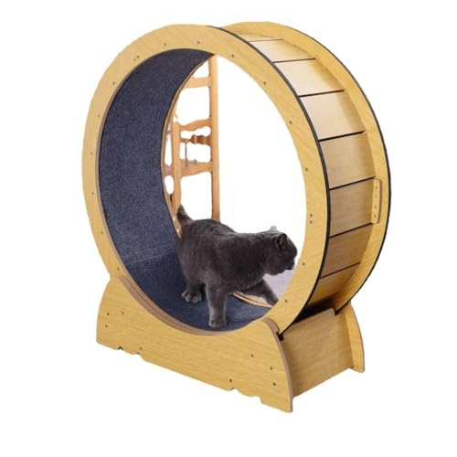 人気猫 回し車 猫用サイレントローラートレッドミル ペット犬フィットネス 猫用クライミングフレーム ローラータイプ 木製猫用トレッドミル 安全猫 回し車