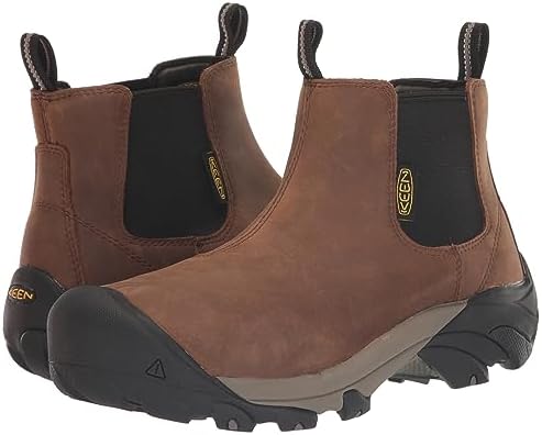 KEEN Utility Men's Lansing Chelsea Steel Toe Pull On Comfortable Work Boots, Dark Earth/Black, 9.5 | Image 6
