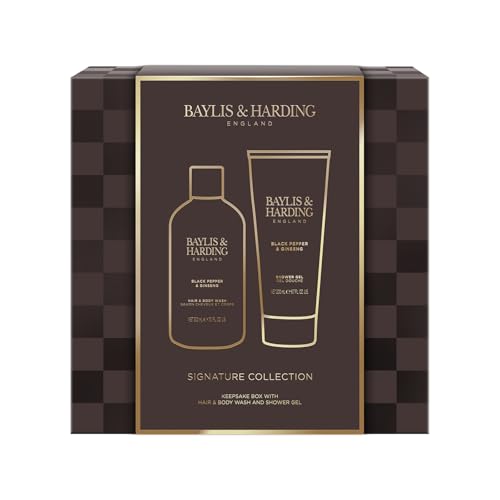 Baylis & Harding Black Pepper & Ginseng Men's Luxury Bathing Duo Gift Set - Vegan Friendly (Pack of 1) - Image 3