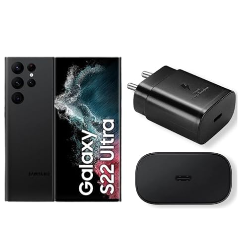 Image of Original 25W USB-C Fast Charging Adapter Compatible with Samsng Galaxy S23, S22, S21 - Black