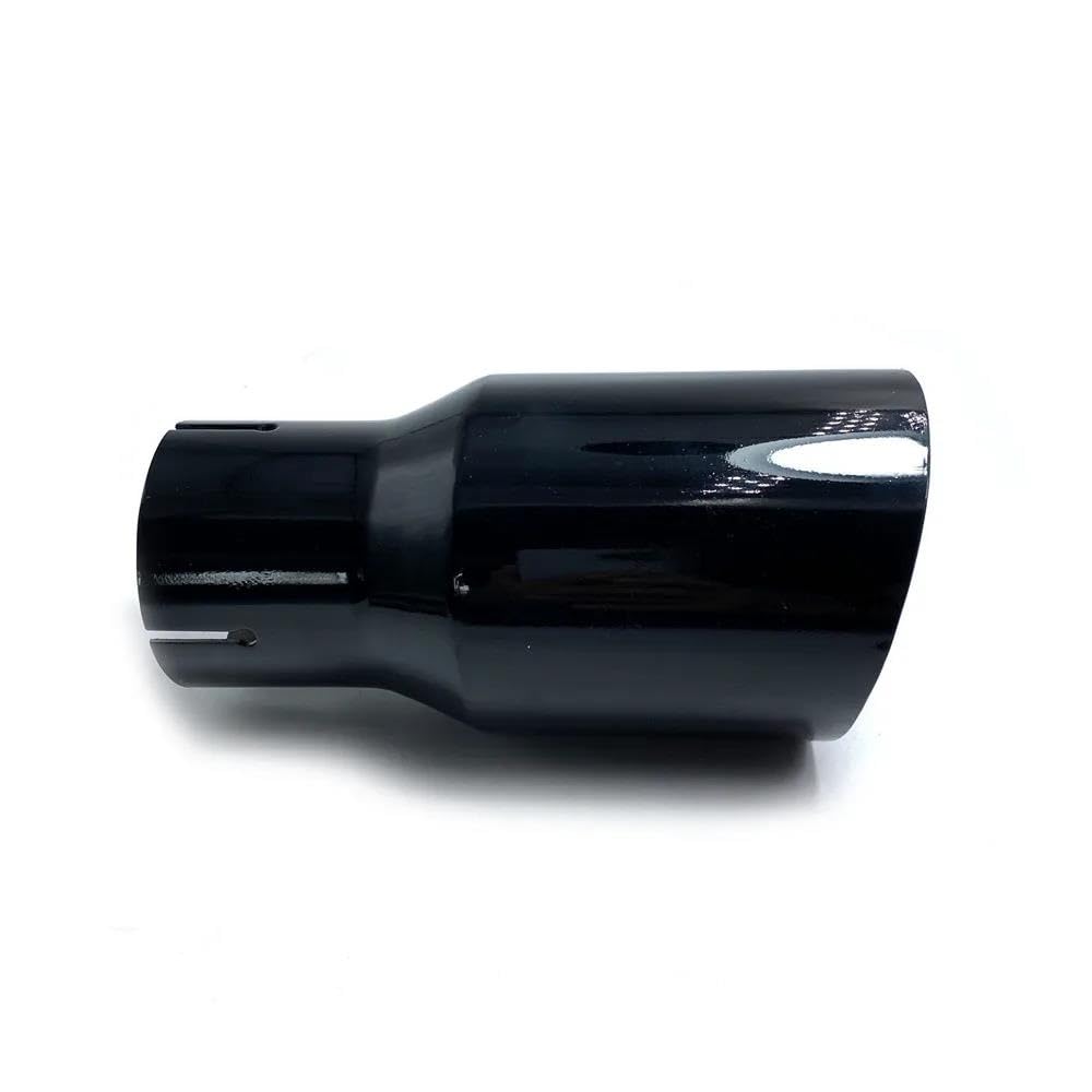 Tubo di Scarico 1 PC Auto Modificato Acciaio Inox Nero Lucido Tubo Scarico Universale Smussato Edeg Punta Marmitta Lucida Per BMW Serie Punte Scarico
