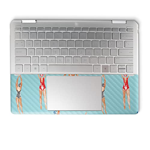 Image of MightySkins Carbon Fiber Skin Compatible with HP Spectre x360 14 inch (2022) Full Wrap Kit - Upstream | Protective, Durable Textured Carbon Fiber Finish | Easy to Apply | Made in The USA