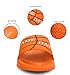 INMINPIN Kids Boys Girls Ball Sprots Slides Sandals Ultra Comfortable Beach Pool Shower Shoes House Slide Indoor Outdoor for Sports Fan,Basketball Solid Orange,1 Big Kid