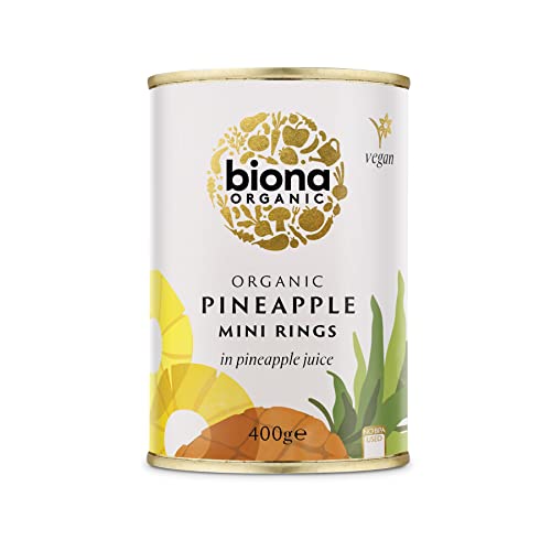 Biona Organic - Canned Fruit - Pineapple Mini Rings In Juice - 400G (Case Of 6) #TOP23