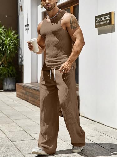 Image of ZAFUL Men's 2 Pieces Sets Outfits Summer Beach Set Short Sleeve Button Down Zip Up Shirt And Short Sets