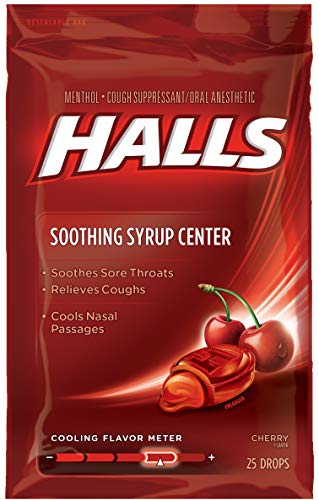 Halls Plus Drops Cherry - 25 ct, Pack of 2