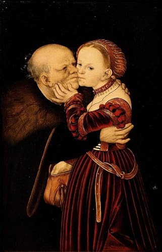 Tableau Les Dix Commandements Lucas Cranach pour rompre la monotonie d'une chambre 60x90cm