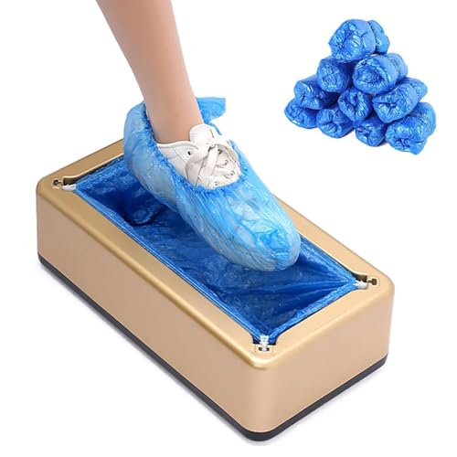 Máquina portátil para envolver zapatos automática que evita manchas en el suelo de casa