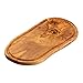 Erreke Tabla de Cortar de Madera Olivo Natural, Pieza Única, Tabla Cocina para Servir, Picar, Carne Barbacoa Queso Pan (39 cm aprox, con ranura para jugos)