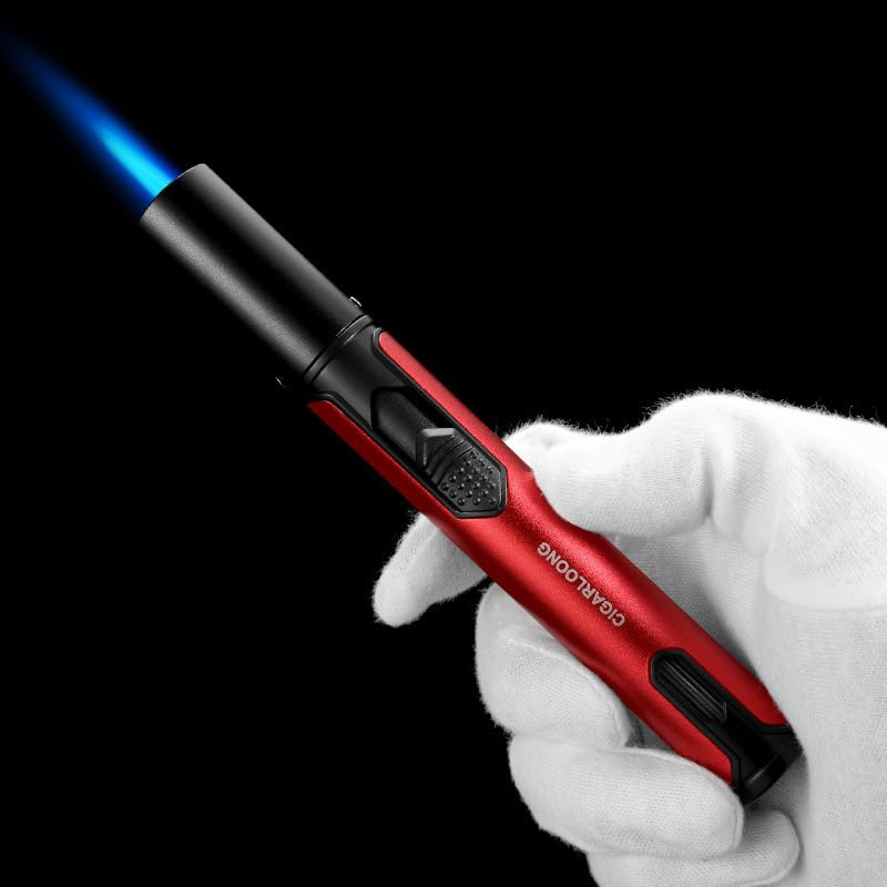 Encendedor a prueba de viento para cigarros tipo soplete miniatura 2