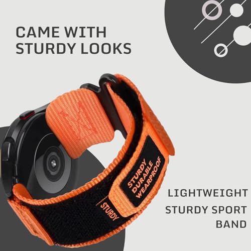 Image of YODI 22mm Strap Band Compatible With Noise Colorfit Halo Plus 1.46 Smartwatch Only, Nylon Sturdy Classic Straps Accessories for Men and Women