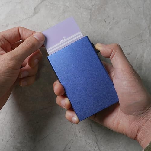 Slim Metal Wallets | RFID Blocking Credit Card Holder Wallet | Minimalist Pop Up Wallet for Men and Women2