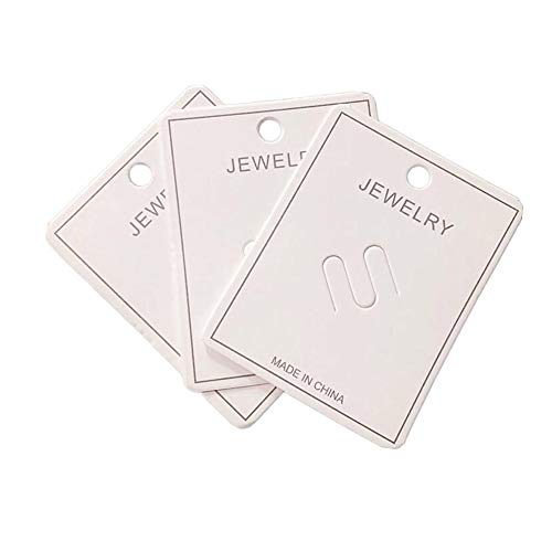 100PCS White Brooch and Hairclips Display Cards Holder for Hairpins Barrette Hair Accessories (5.7x7.2cm/2.2x2.8inch)