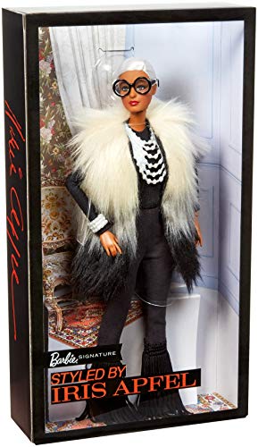 Barbie FWJ27 Signature Styled By Iris Apfel Collector Puppe für Sammler, Modeikone mit Fellweste, ab 6 Jahren – Bild 7
