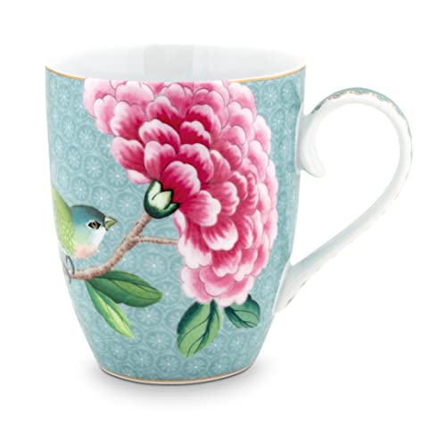 Pip Studio Große Tasse Blushing Birds | blau - 350 ml Cover
