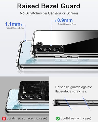 Image of HOOMIL Case for Samsung Galaxy S22, Anti-Yellowing, Crystal Clear