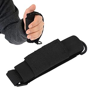 Aid Utensil Cuff Holder Strap, Universal Holder Strap for Elderly, Elastic Hand Cuff with Pocket for Holding Cutlery, Pens, Toothbrushes, & Daily Living Tools