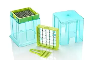 Rudra-Enterprise.. Plastic Potato Chipser Cutter for Making French Fries,Potato Fingers Chips (Color-Multicolor) (Plastic Potato Chipser Cutter (Multicolour)