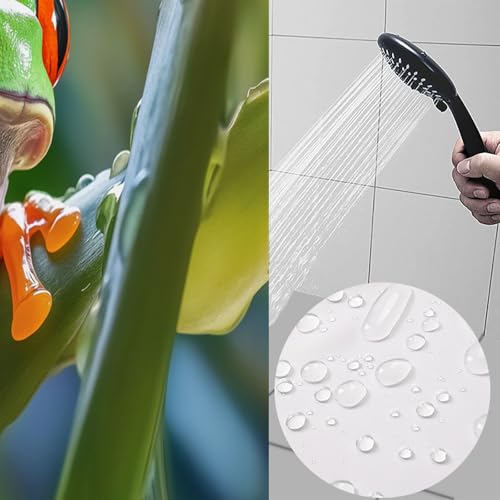 Rideau de douche rainette 180x180 cm en tissu polyester imperméable