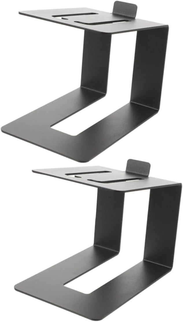 Milisten 2pcs Computer Speaker Rack Speaker Desk Stand Portable Holder Modern Design Space Saving