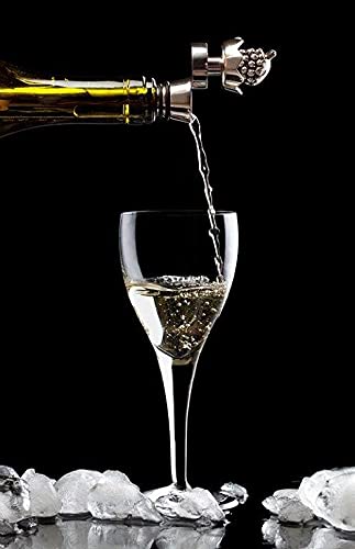 Foto von Wine Sceptre - Sehr hochwertiger grosser Weinkühlstab mit Belüfter aus Edelstahl - Premium Weinkühler - Weingenuss in Sommelier-Qualität - passend für alle Flaschen in schöner Geschenkverpackung