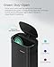 SONGMICS Kitchen Trash Can, 17.2-Gallon (65 L) Motion Sensor Garbage Can, Stainless Steel Trash Bin, Ozone Odor Control, Stay-Open, Ink Black ULTB660B01