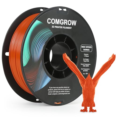 Comgrow Rapid PLA Filament 1.75mm, 30-600mm/s High Speed Printing, 3D Printer Filament...