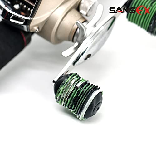 Image of SAMSFX Fishing Reel Handle Grips Baitcaster Knob Covers 3 Pairs in Pack