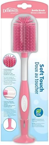 Dr. Brown's Soft Touch Baby Bottle Cleaning Brush, Pink, 1-Pack