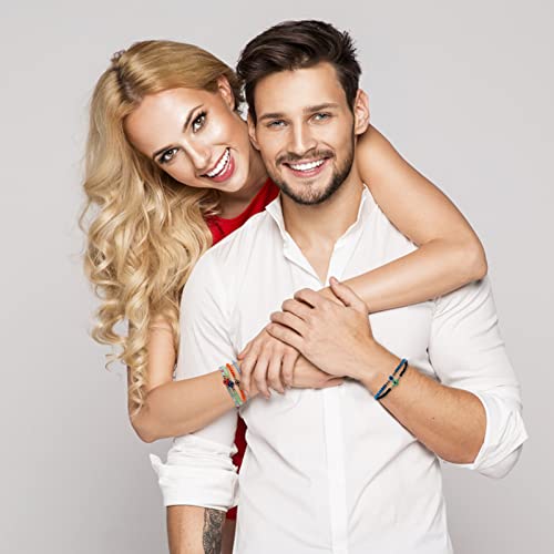 24 Pcs Beaded Evil Luck Eye Bracelets- Elastic Handmade Protection Bracelet Durable Mexican Bracelets Delicate Mal De Ojo Bracelets Evil Luck Eye Jewelry for Women Men Lucky Gift (Random Color)3