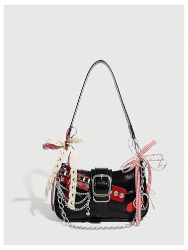 Image of Verdusa Women's Y2k Purse Star Embroidery Cute Shoulder Bag Y2k Accessories