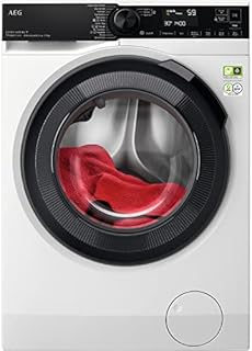 AEG 8000 Series Washing Machine LFR84946UC, PowerCare UniversalDose Freestanding Washing Machine, Superior washing in less than 1 hour, WiFi Connected, 9kg Load, 1400rpm Spin, Energy Class A, White