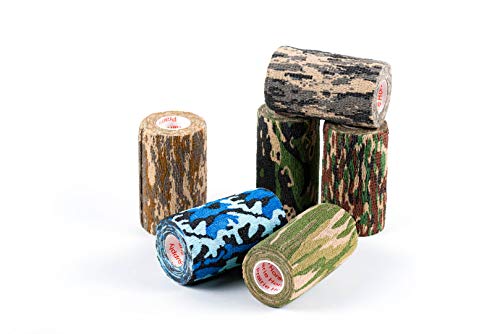 Image of Prairie Horse Supply Vet Wrap Tape Bulk (Assorted Camo Colors) (24 Pack) (4 Inches Wide) Vet Wrap Medical First Aid Tape Self Adhesive Adherent for Ankle Wrist Sprains and Swelling