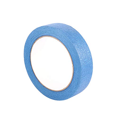 Woais Painting House Decor Adhesive Blue Craft Paper Peel Paint Dedicated Masking Tape Painter Tape(25mmx30m)